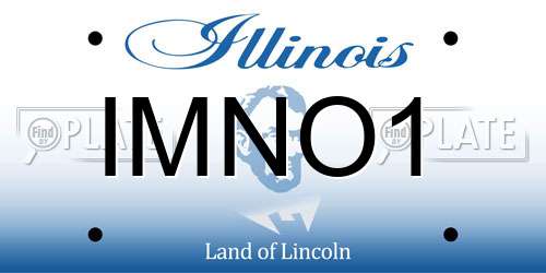 IMNO1 Illinois License Plate