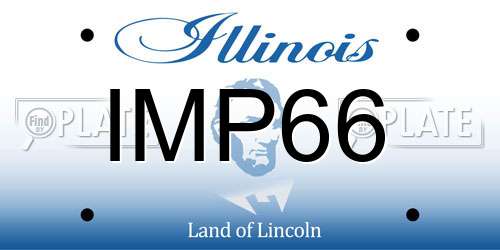 IMP66 Illinois License Plate
