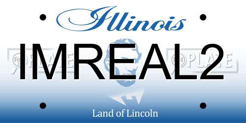 IMREAL2 Illinois License Plate