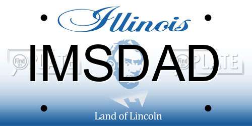 IMSDAD Illinois License Plate