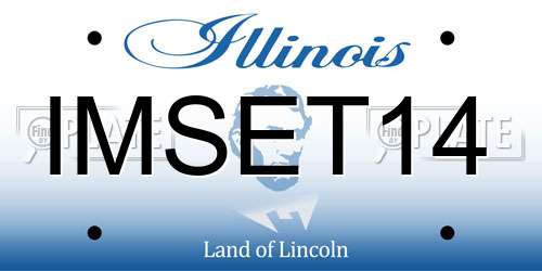 IMSET14 Illinois License Plate