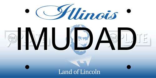 IMUDAD Illinois License Plate