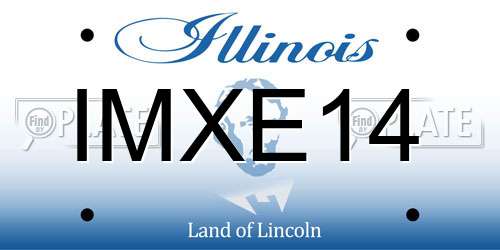 IMXE14 Illinois License Plate