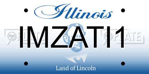 IMZATI1 Illinois License Plate