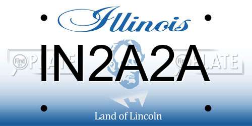 IN2A2A Illinois License Plate