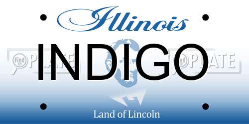 INDIGO Illinois License Plate