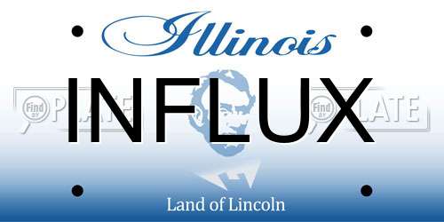 INFLUX Illinois License Plate