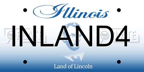INLAND4 Illinois License Plate
