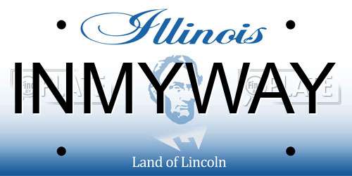 INMYWAY Illinois License Plate