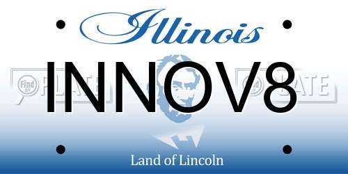 INNOV8 Illinois License Plate