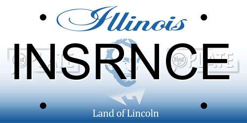 INSRNCE Illinois License Plate