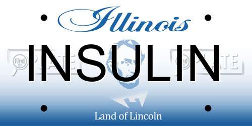 INSULIN Illinois License Plate
