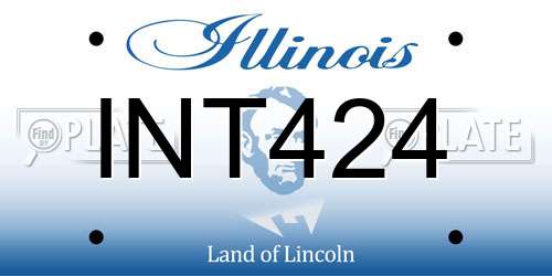 INT424 Illinois License Plate