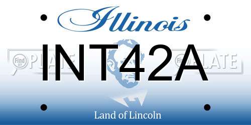 INT42A Illinois License Plate
