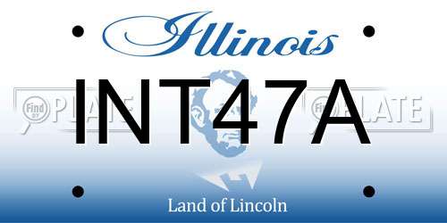 INT47A Illinois License Plate