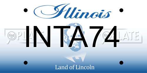 INTA74 Illinois License Plate