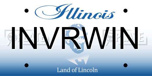 INVRWIN Illinois License Plate