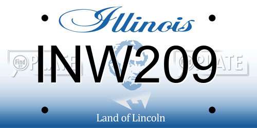 INW209 Illinois License Plate