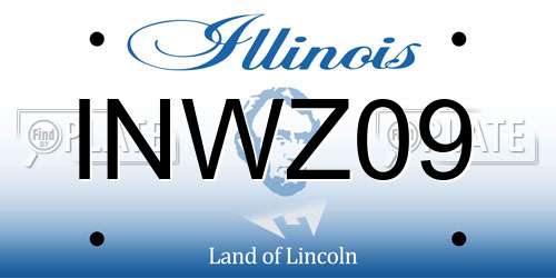 INWZ09 Illinois License Plate