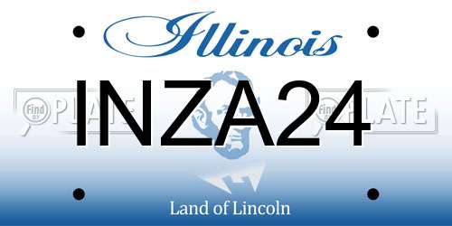 INZA24 Illinois License Plate