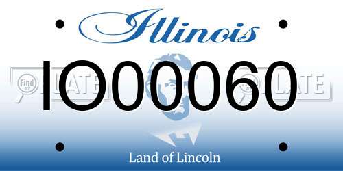 IO00060 Illinois License Plate