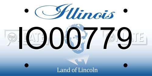 IO00779 Illinois License Plate