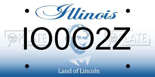 IO0O2Z Illinois License Plate