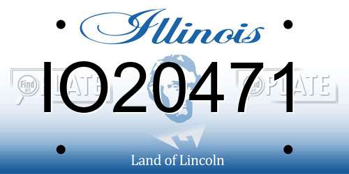IO20471 Illinois License Plate