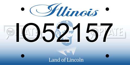 IO52157 Illinois License Plate