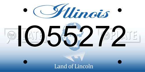IO55272 Illinois License Plate
