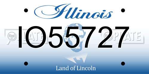 IO55727 Illinois License Plate