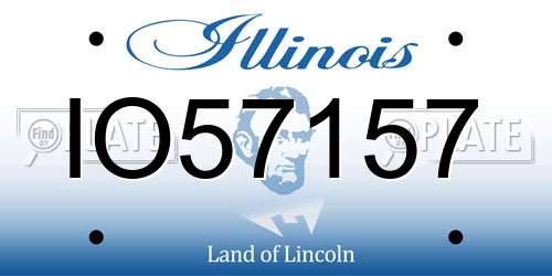 IO57157 Illinois License Plate