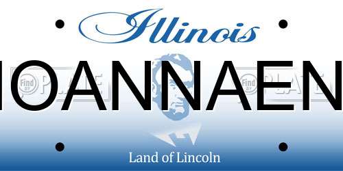 IOANNAEN Illinois License Plate