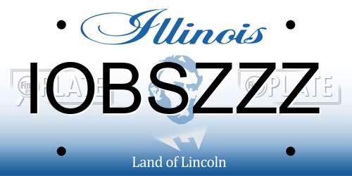 IOBSZZZ Illinois License Plate