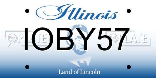 IOBY57 Illinois License Plate