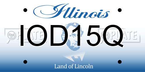 IOD15Q Illinois License Plate