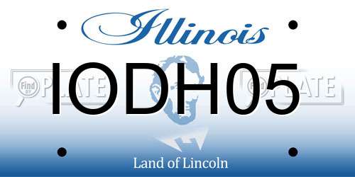 IODH05 Illinois License Plate