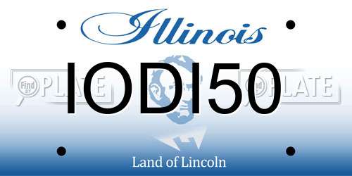 IODI50 Illinois License Plate