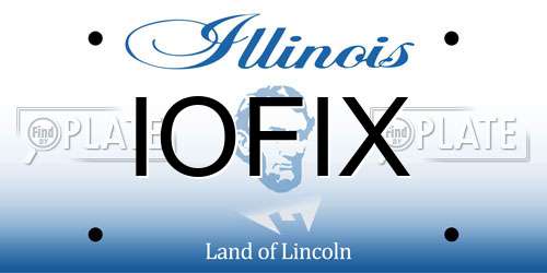 IOFIX Illinois License Plate