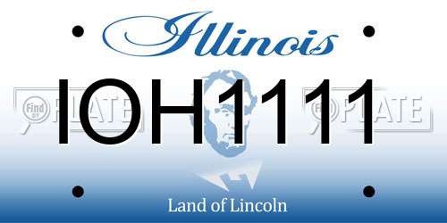 IOH1111 Illinois License Plate