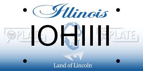 IOHIIII Illinois License Plate