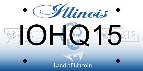 IOHQ15 Illinois License Plate