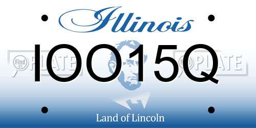 IOO15Q Illinois License Plate