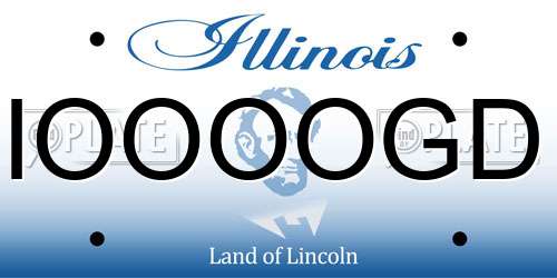 IOOOOGD Illinois License Plate