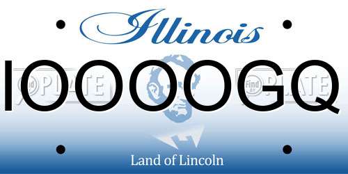 IOOOOGQ Illinois License Plate