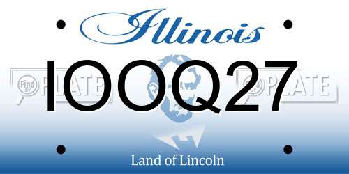 IOOQ27 Illinois License Plate