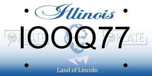 IOOQ77 Illinois License Plate