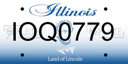 IOQ0779 Illinois License Plate