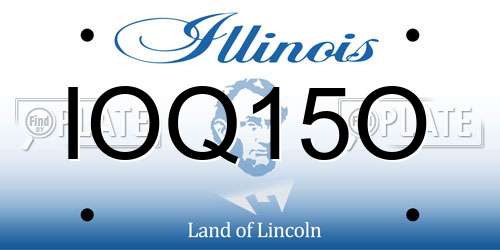 IOQ15O Illinois License Plate