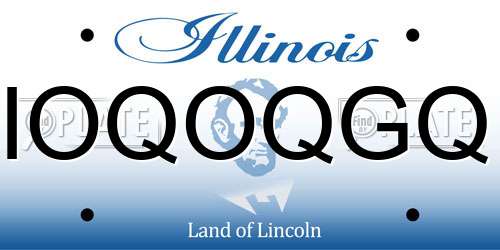 IOQOQGQ Illinois License Plate